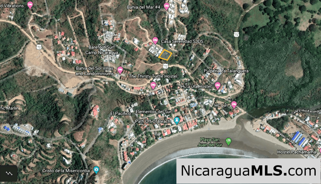 Two lots as one in Colinas del Miramar Development, San Juan del Sur